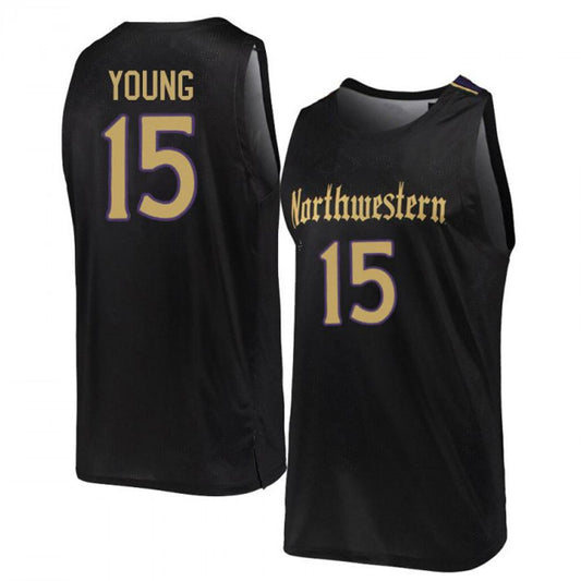 NCAAB Ryan Young Northwestern Wildcats 15 Jersey