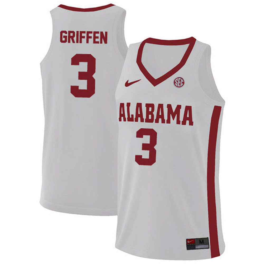 NCAAB Rylan Griffen Alabama Crimson Tide 3 Jersey