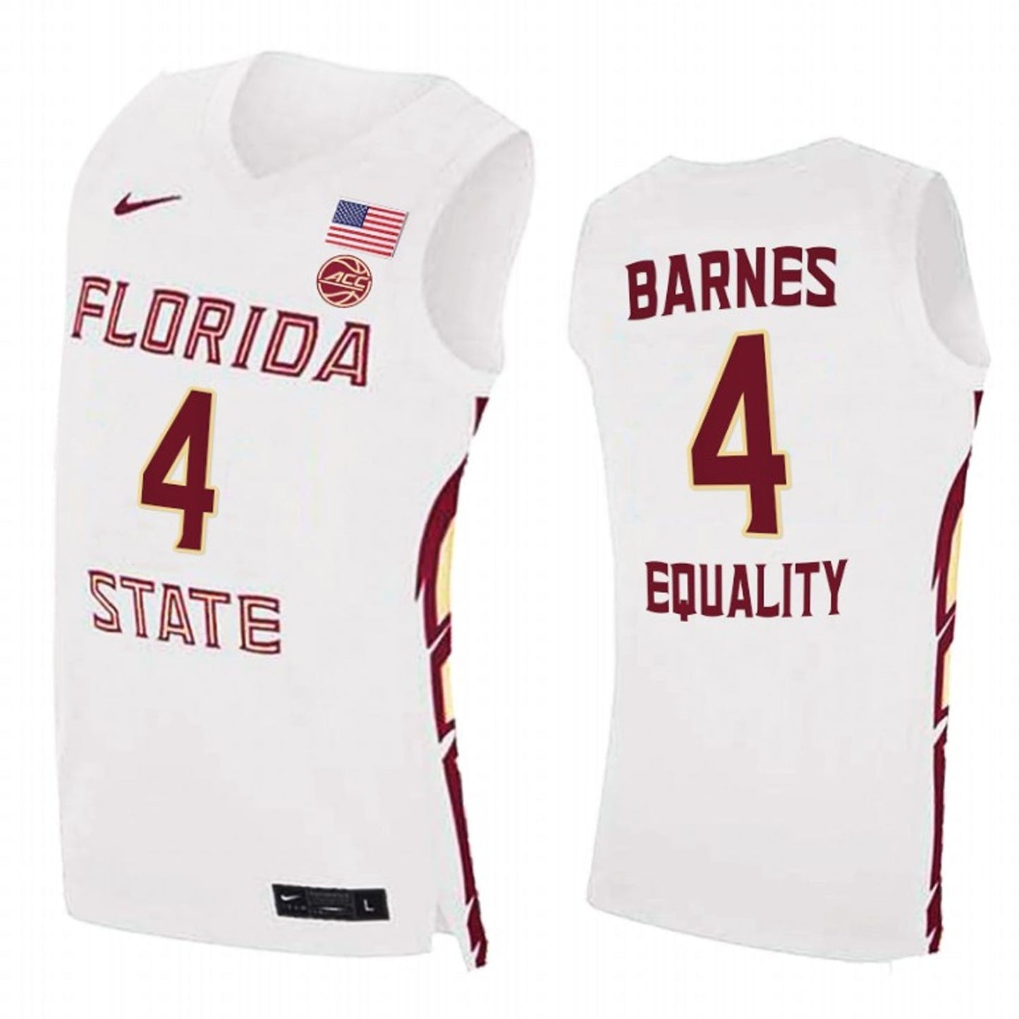NCAAB Scottie Barnes Florida State Seminoles 4 Jersey
