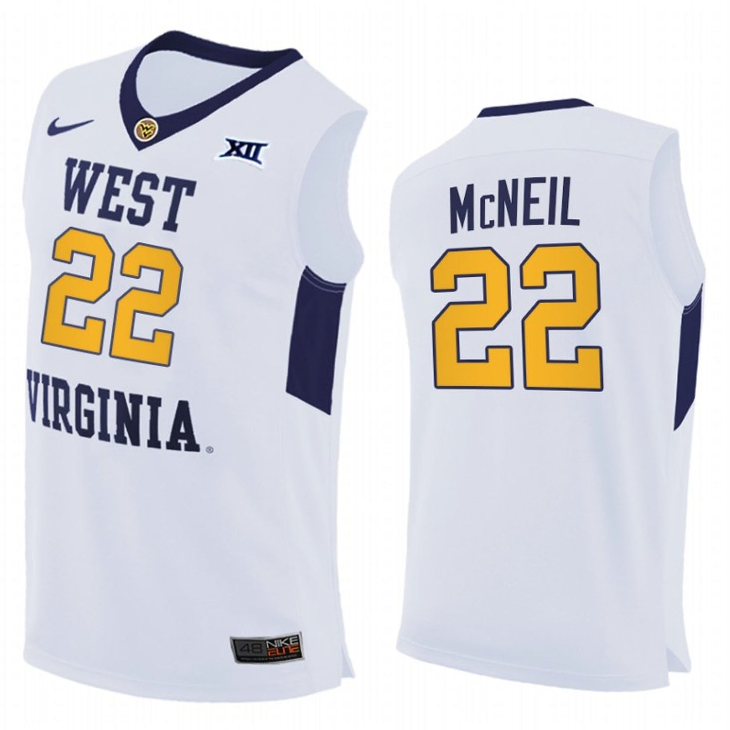 NCAAB Sean McNeil  West Virginia Mountaineers 22 Jersey