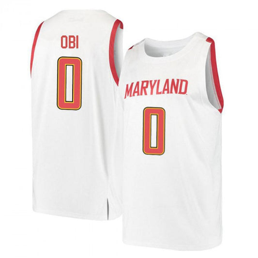 NCAAB Sean Obi Maryland Terrapins 0 Jersey