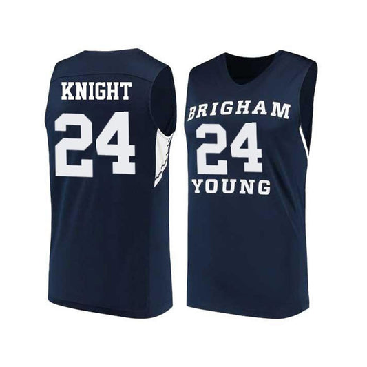 NCAAB Seneca Knight BYU Cougars 24 Jersey