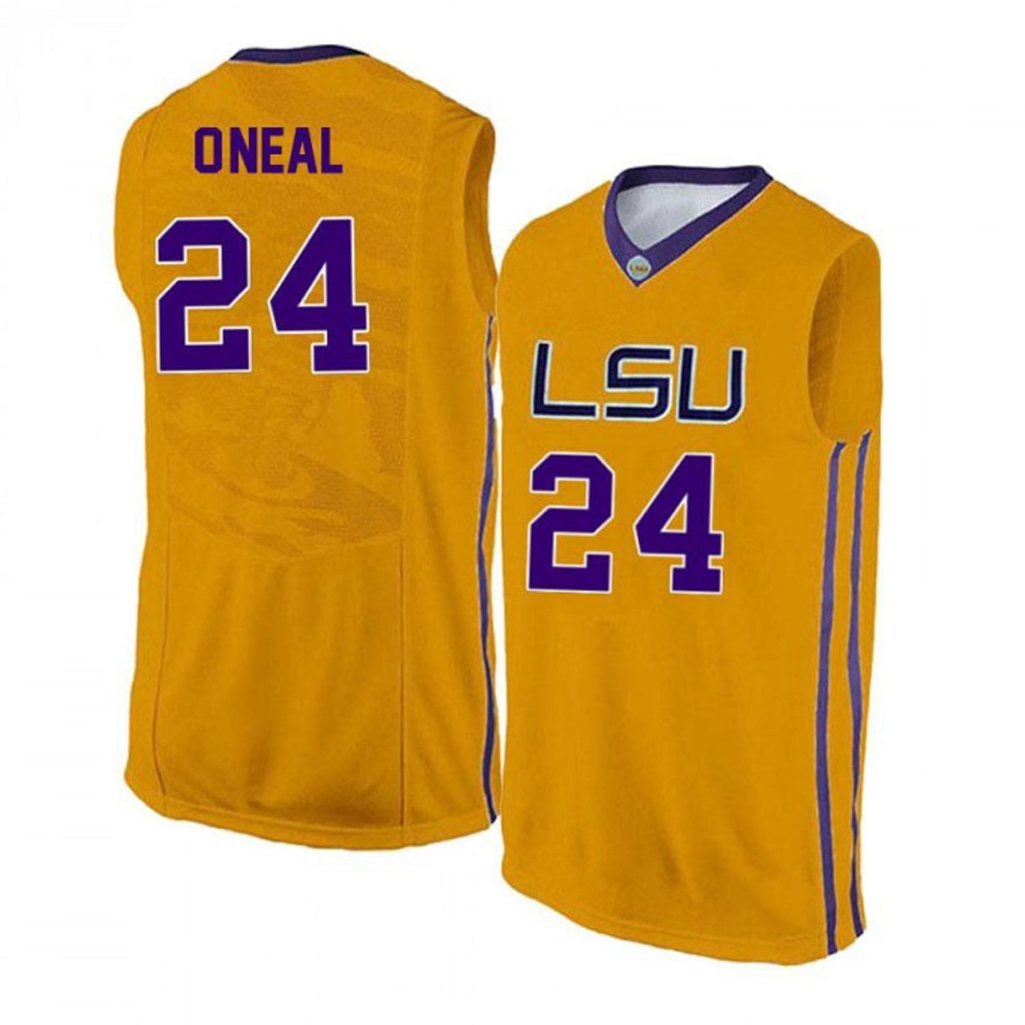 NCAAB Shareef O'Neal LSU Tigers 24 Jersey