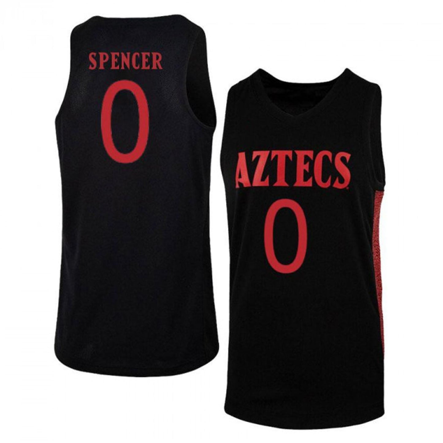 NCAAB Skylar Spencer San Diego State Aztecs 0 Jersey