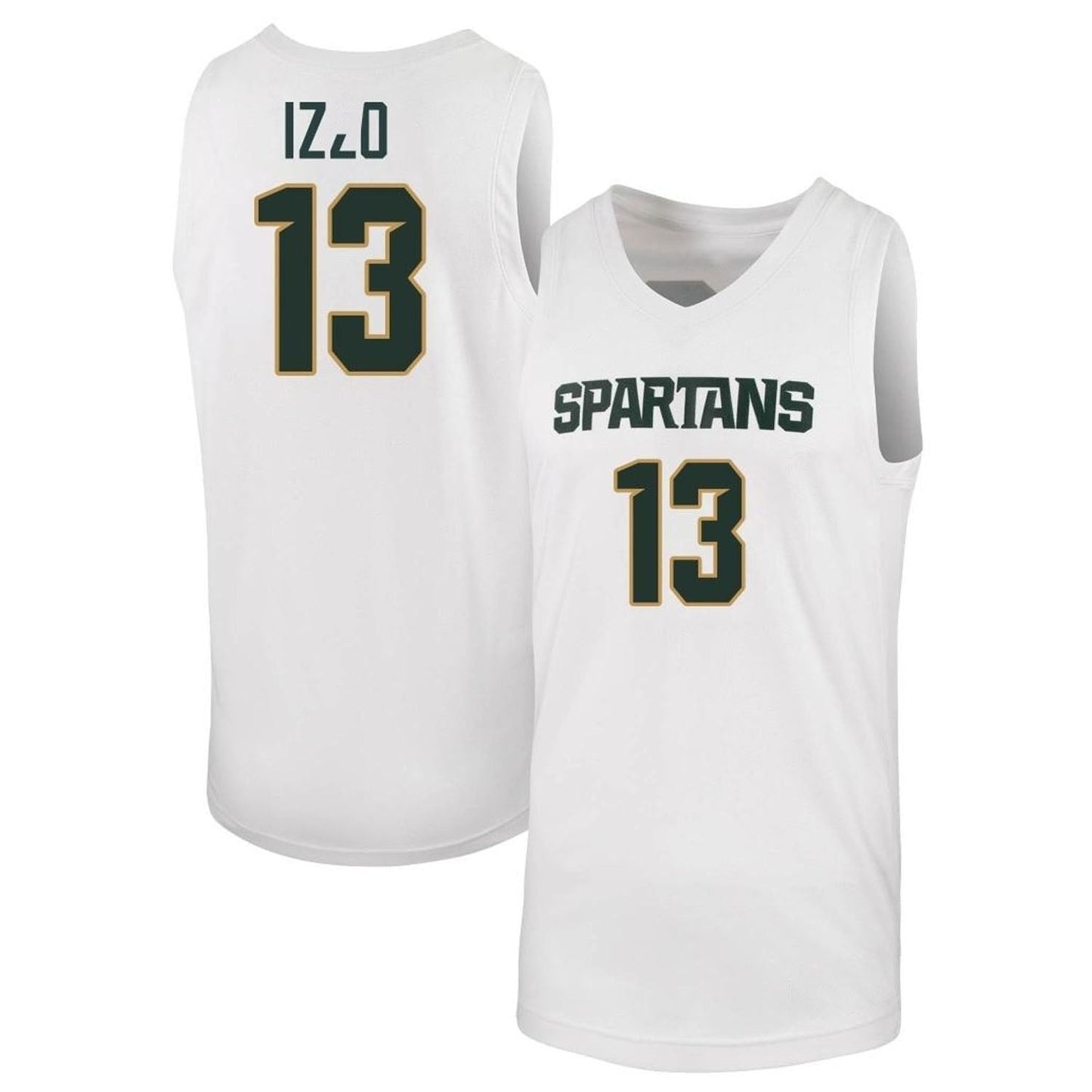 NCAAB Steven Izzo Michigan State Spartans 13 Jersey