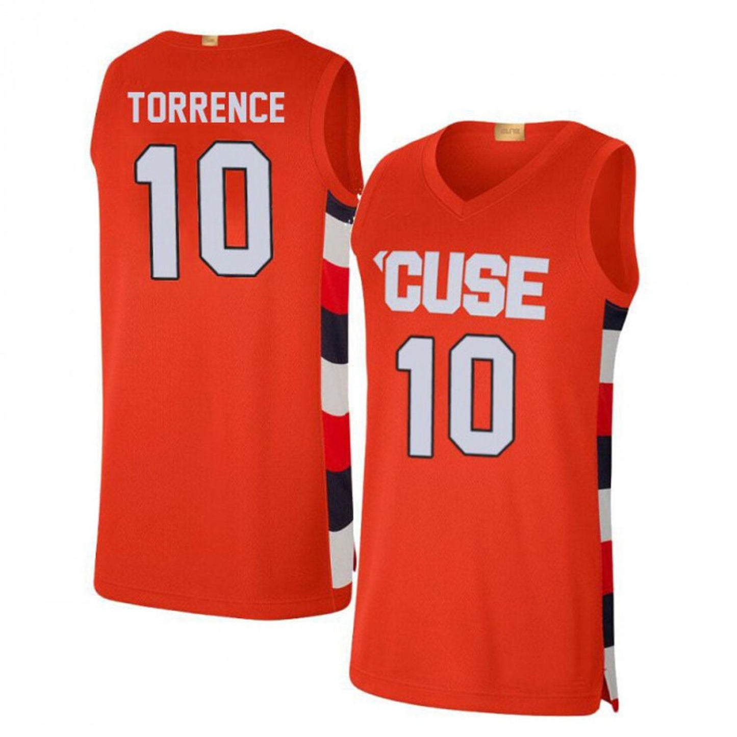 NCAAB Symir Torrence Syracuse Orange 10 Jersey