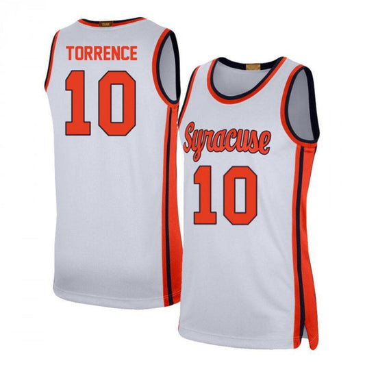 NCAAB Symir Torrence Syracuse Orange 10 Jersey