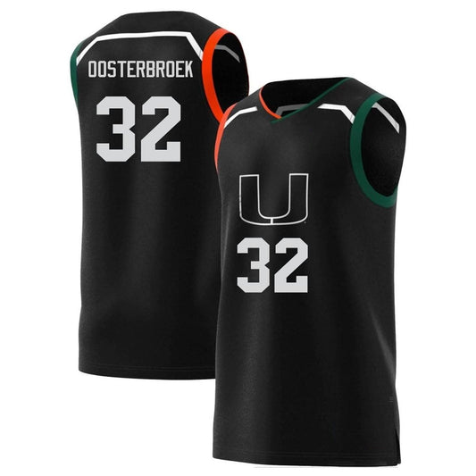 NCAAB Thomas Oosterbroek Miami Hurricanes 32 Jersey