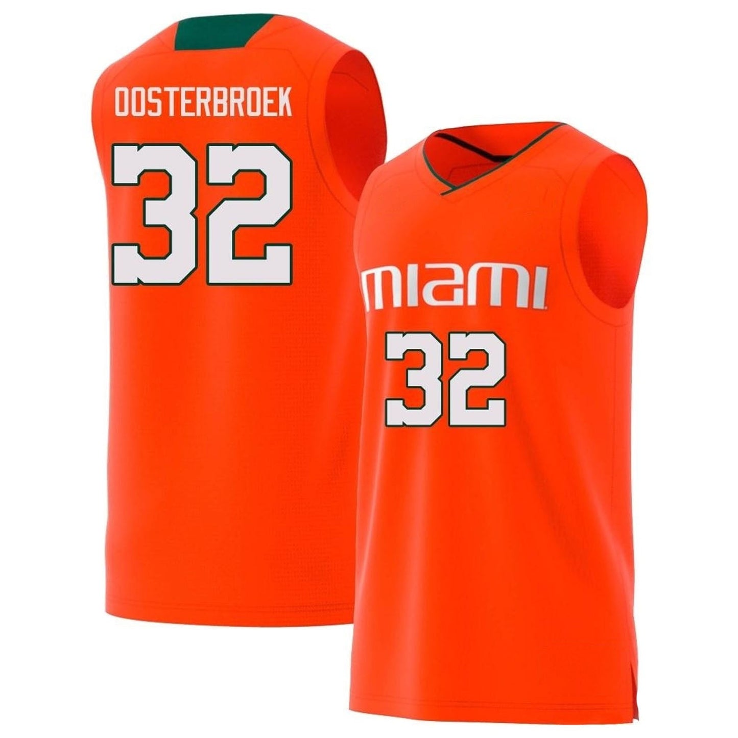NCAAB Thomas Oosterbroek Miami Hurricanes 32 Jersey
