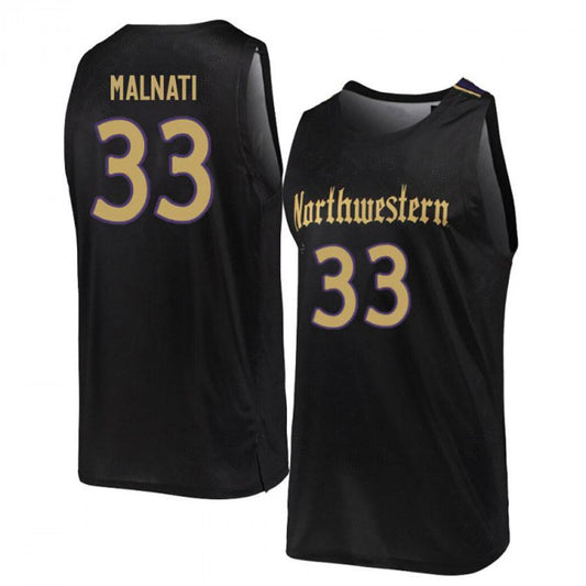 NCAAB Tino Malnati Northwestern Wildcats 33 Jersey