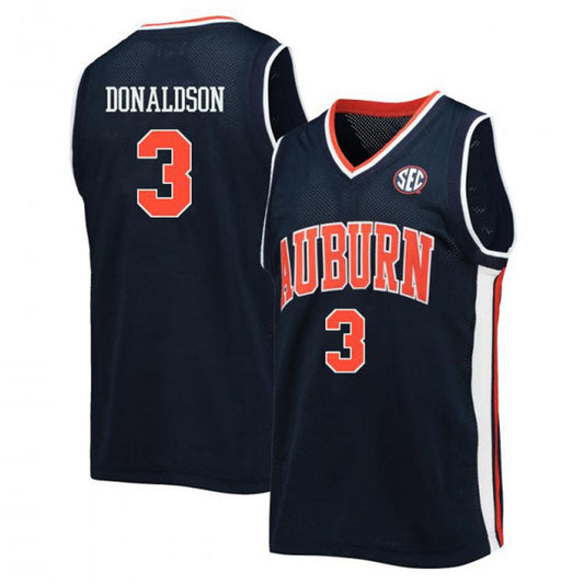 NCAAB Tre Donaldson Auburn Tigers 3 Jersey