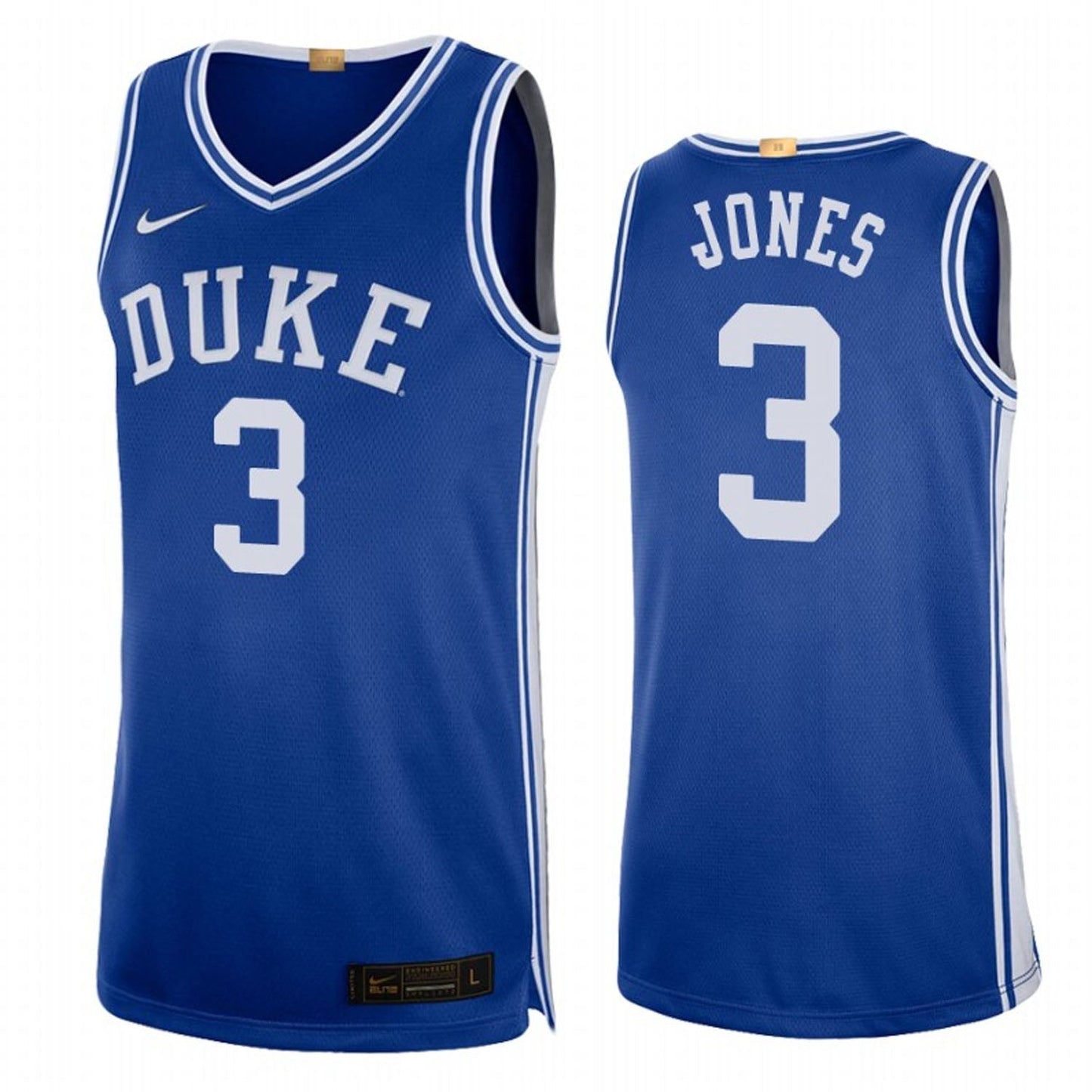 NCAAB Tre Jones Duke Blue Devils 3 Jersey