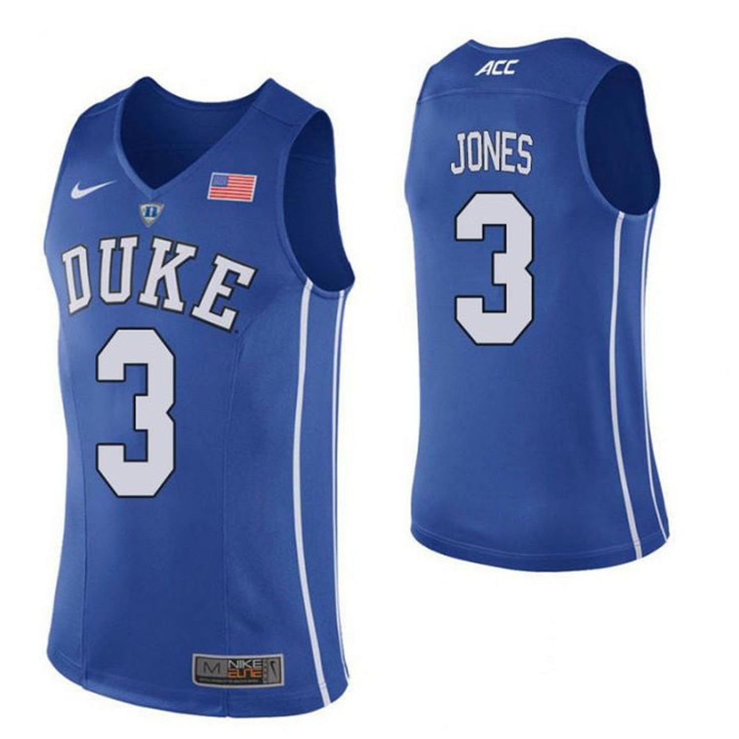 NCAAB Tre Mann Duke Blue Devils 3 Jersey