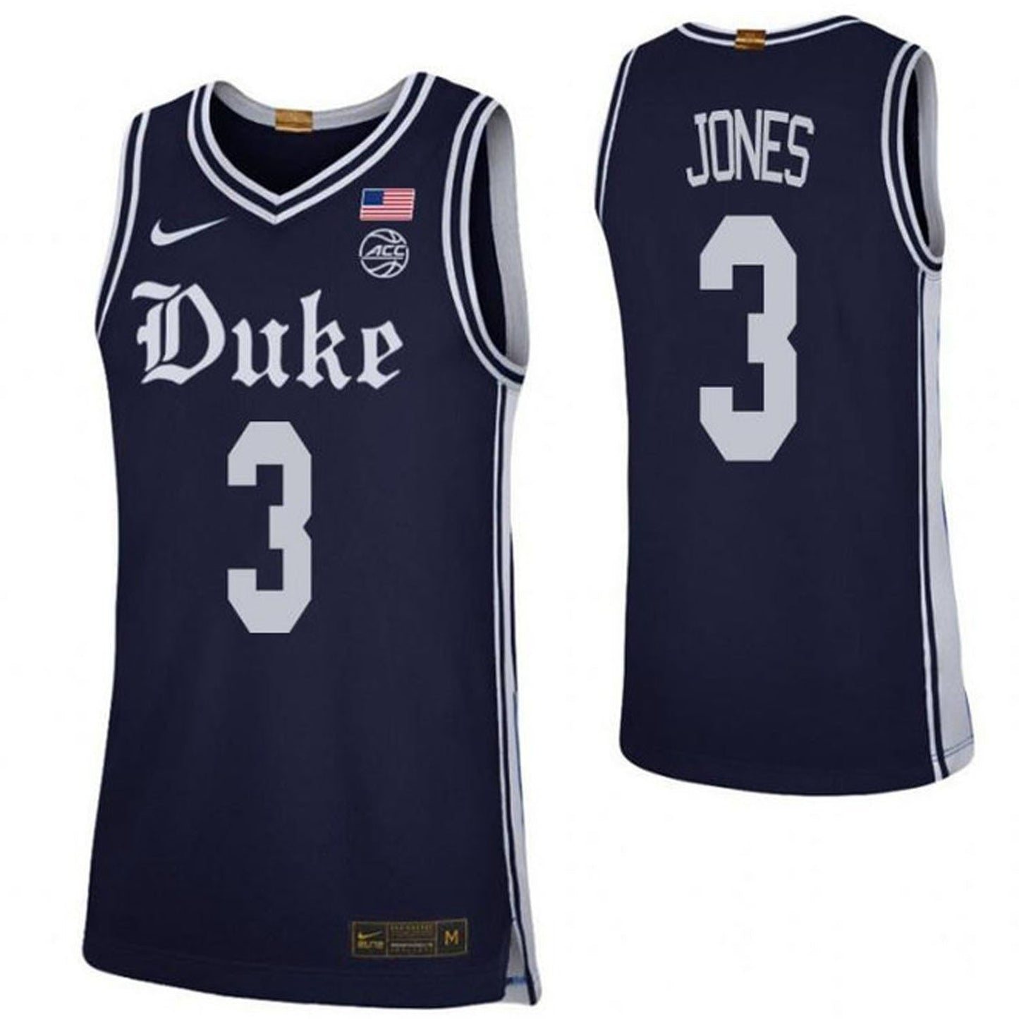 NCAAB Tre Mann Duke Blue Devils 3 Jersey