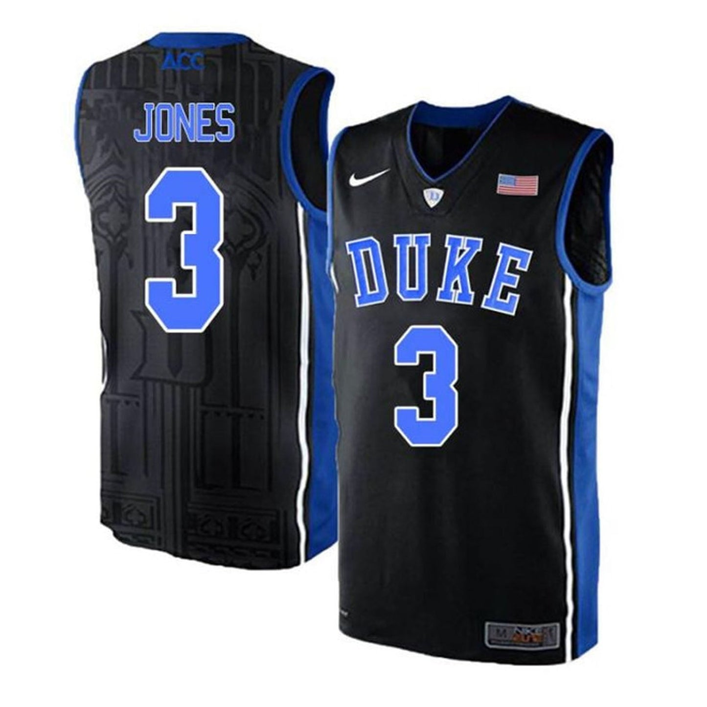NCAAB Tre Mann Duke Blue Devils 3 Jersey