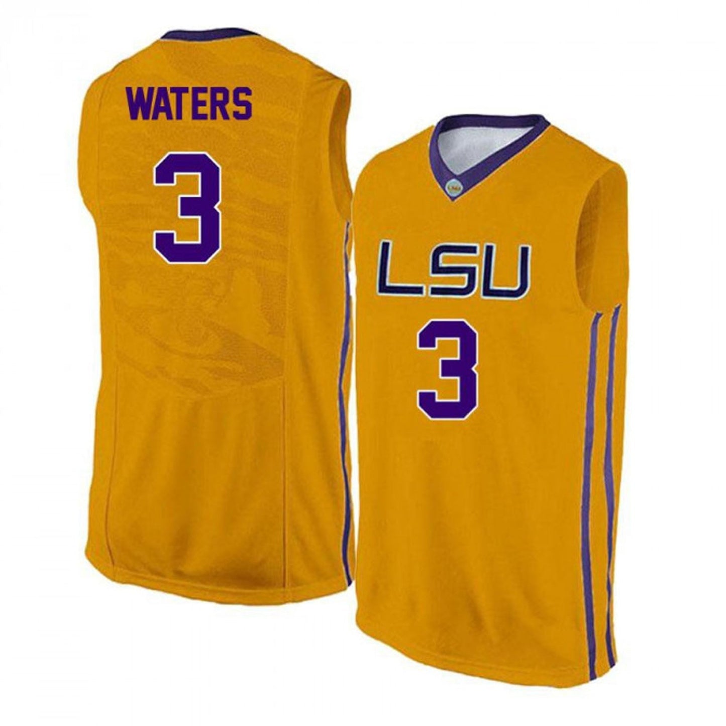 NCAAB Tremont Waters LSU Tigers 3 Jersey