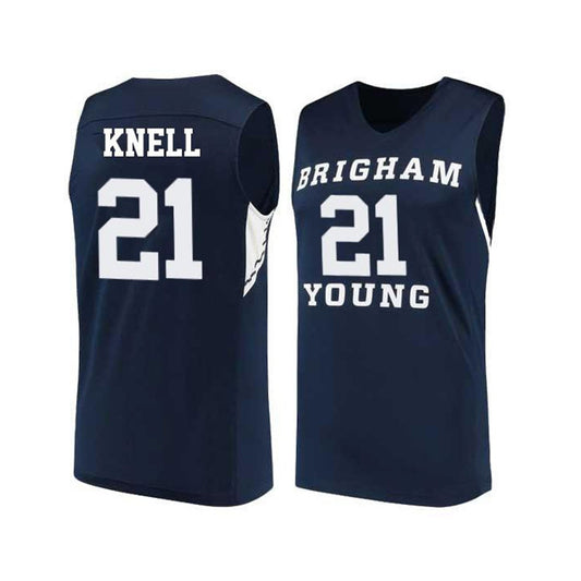 NCAAB Trevin Knell BYU Cougars 21 Jersey