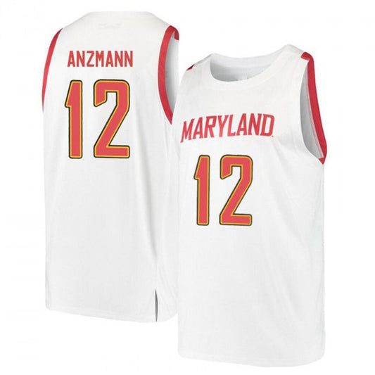 NCAAB Trevor Anzmann Maryland Terrapins 12 Jersey