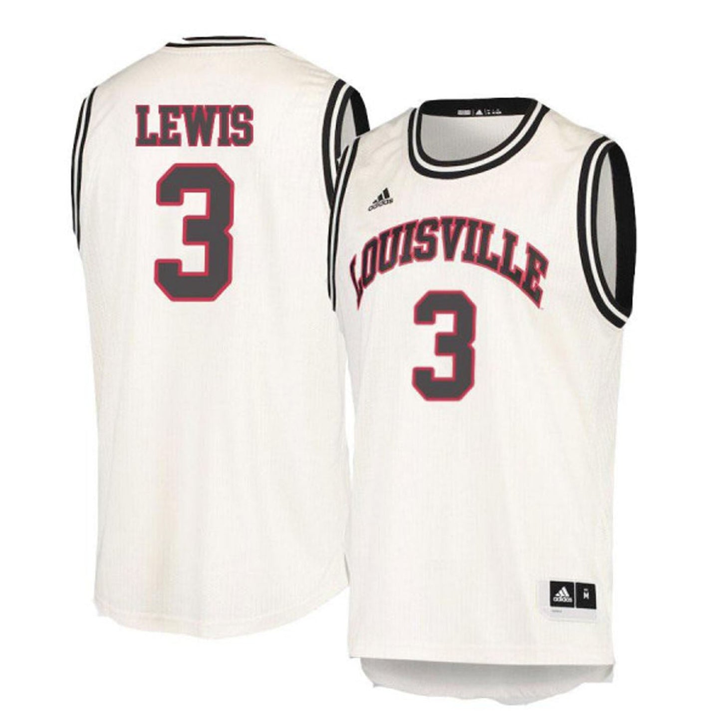 NCAAB Trey Lewis Louisville Cardinals 3 Jersey