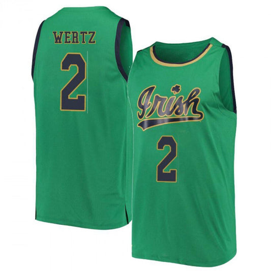 NCAAB Trey Wertz Notre Dame Fighting Irish 2 Jersey