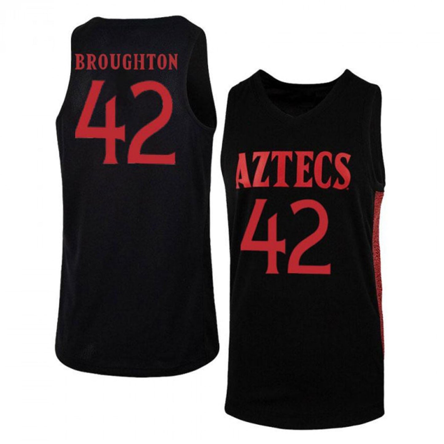 NCAAB Triston Broughton San Diego State Aztecs 42 Jersey
