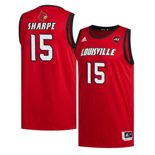NCAAB Tyler Sharpe Louisville Cardinals 15 Jersey