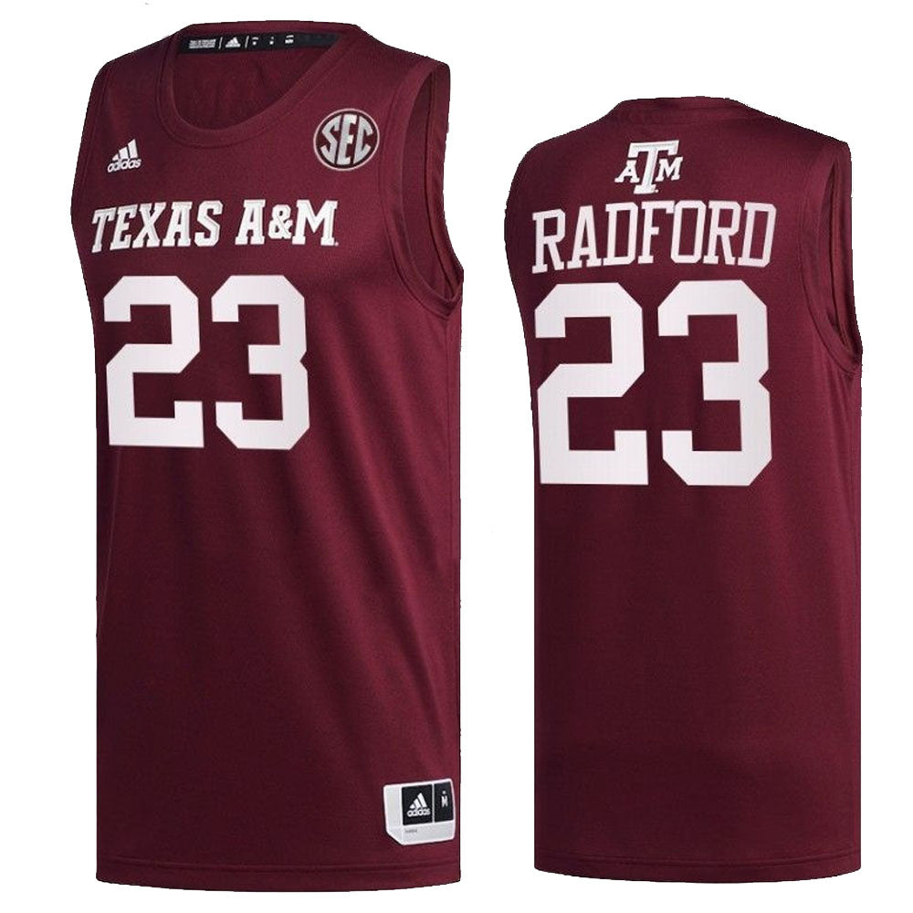 NCAAB Tyrece Radford Texas AM Aggies 23 Jersey