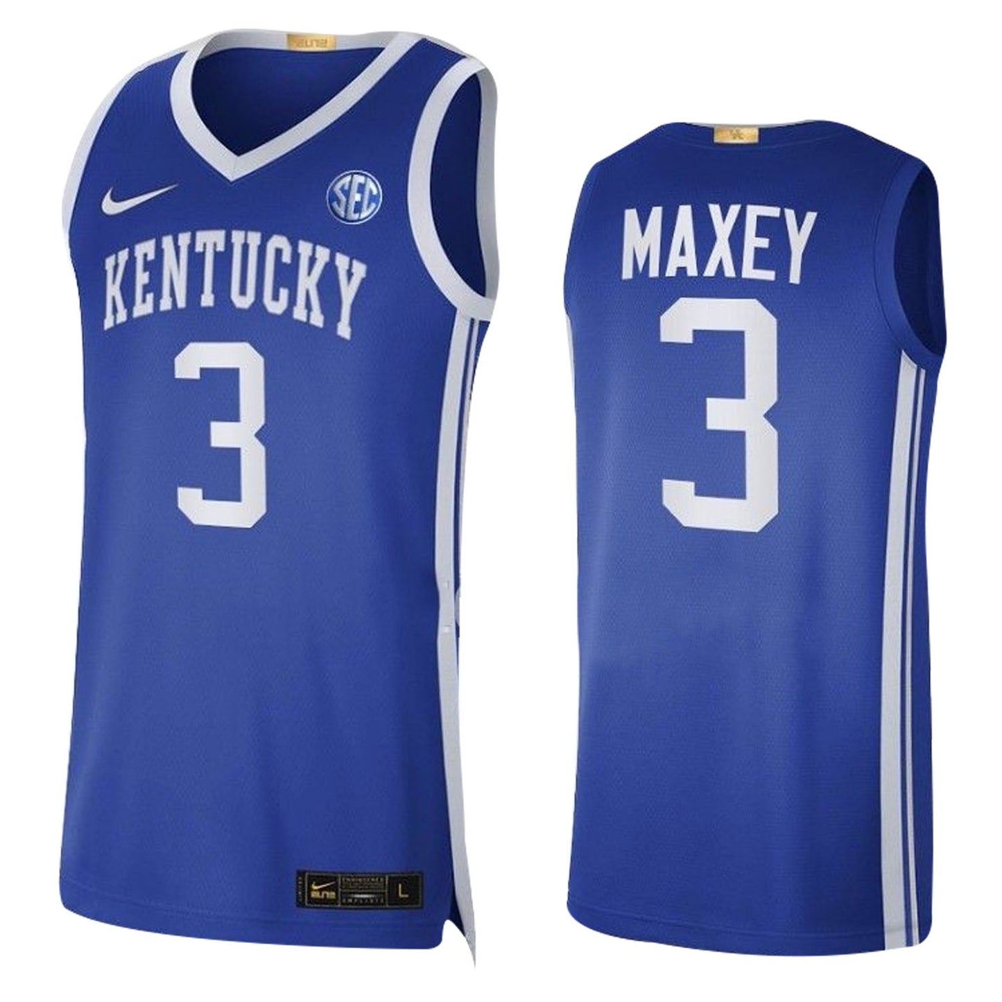 NCAAB Tyrese Maxey Kentucky Wildcats 3 Jersey