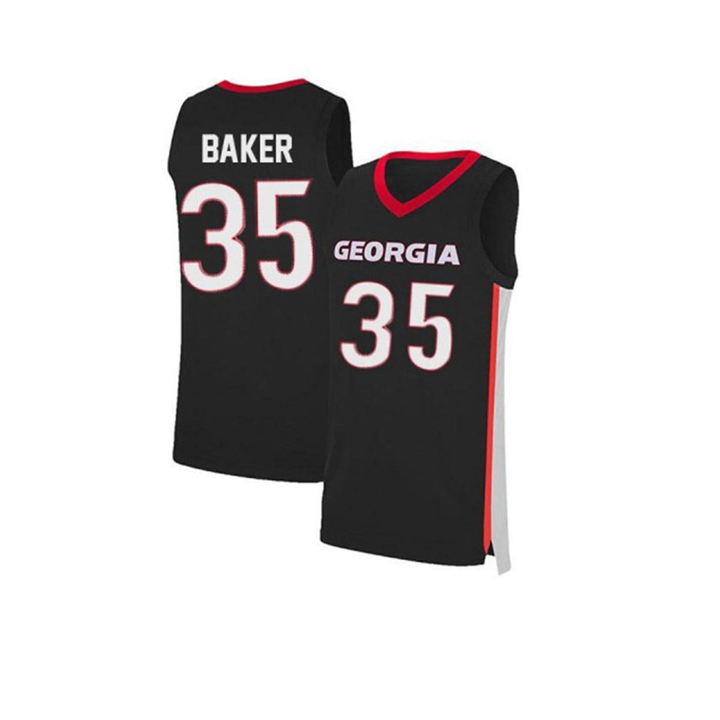 NCAAB Tyrone Baker Georgia Bulldogs 35 Jersey