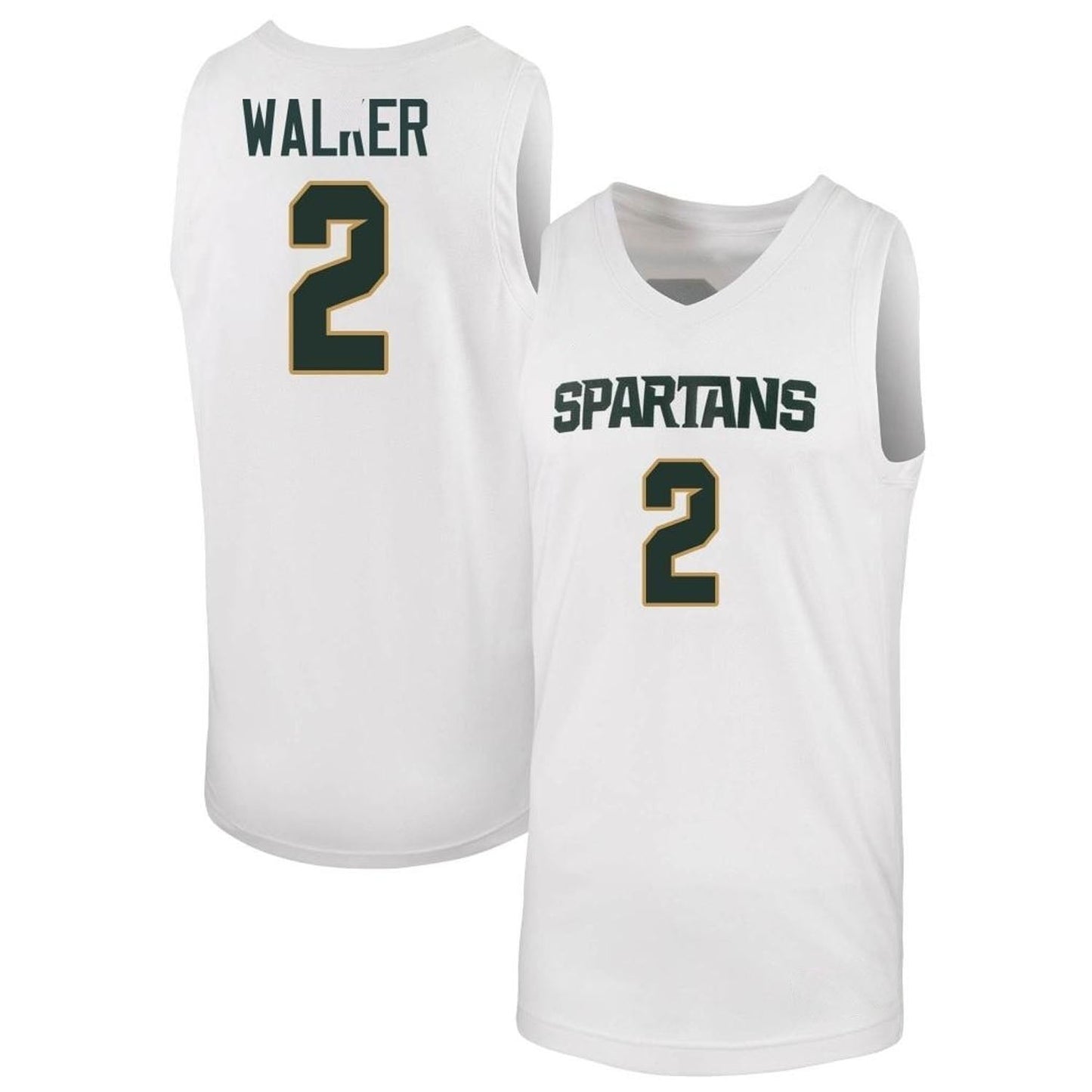 NCAAB Tyson Walker Michigan State Spartans 2 Jersey