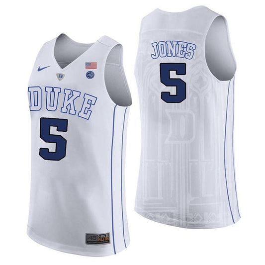 NCAAB Tyus Jones Duke Blue Devils 5 Jersey