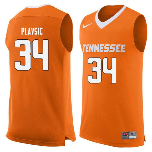 NCAAB Uros Plavsic Tennessee Volunteers 34 Jersey
