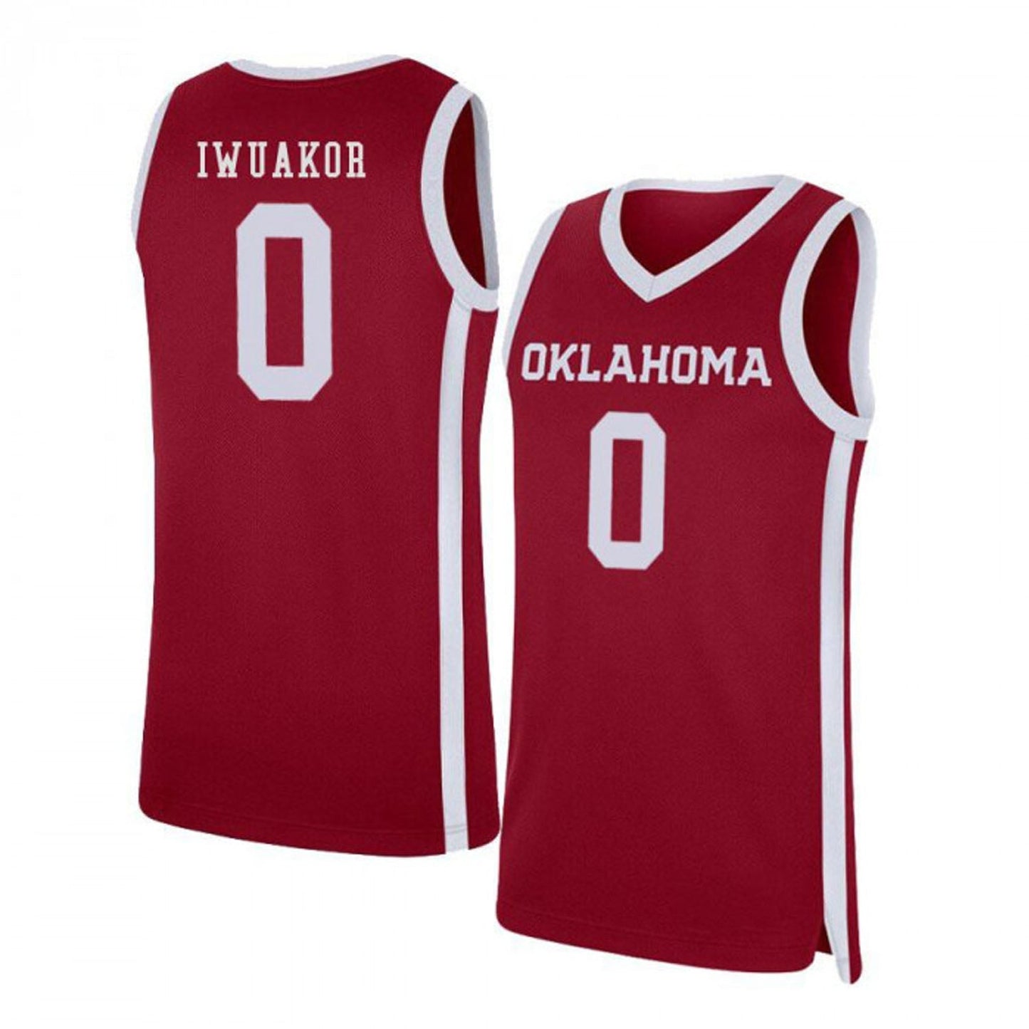 NCAAB Victor Iwuakor Oklahoma Sooners 0 Jersey