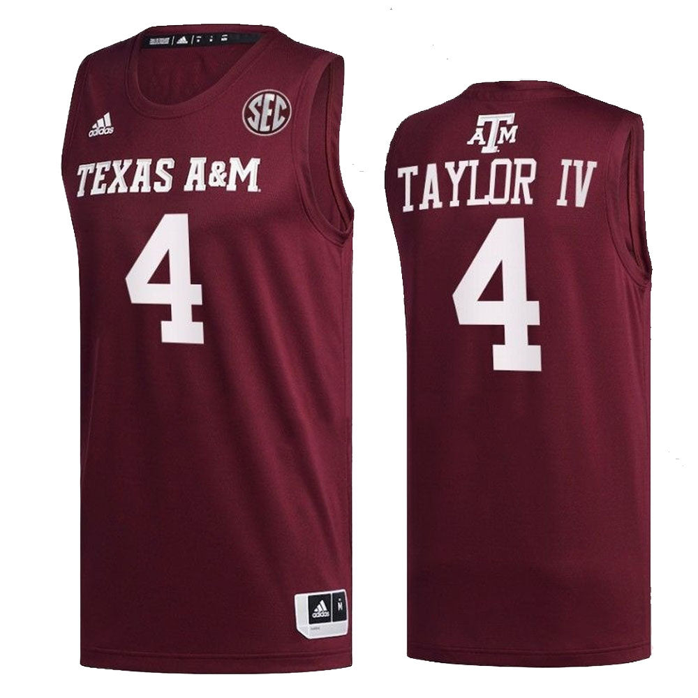 NCAAB Wade Taylor IV Texas AM Aggies 4 Jersey