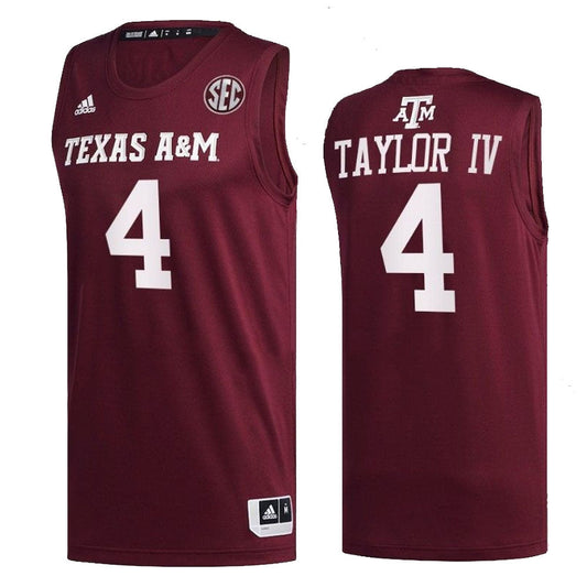NCAAB Wade Taylor IV Texas AM Aggies 4 Jersey