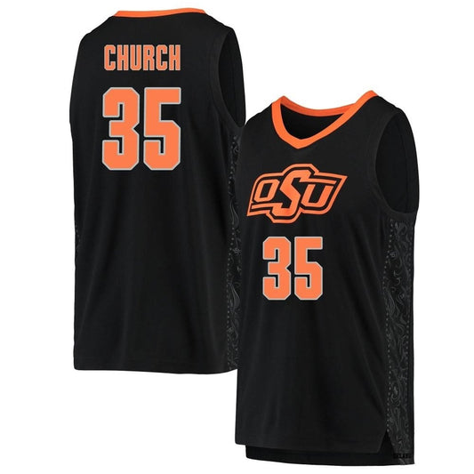 NCAAB Weston Church Oklahoma State Cowboys 35 Jersey