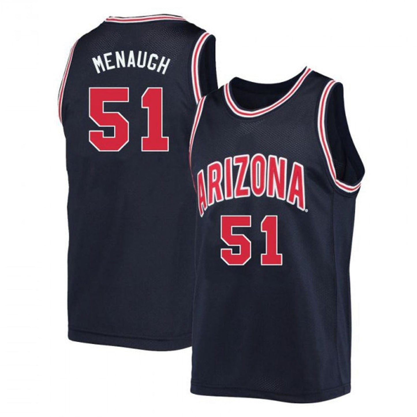 NCAAB Will Menaugh Arizona Wildcats 51 Jersey