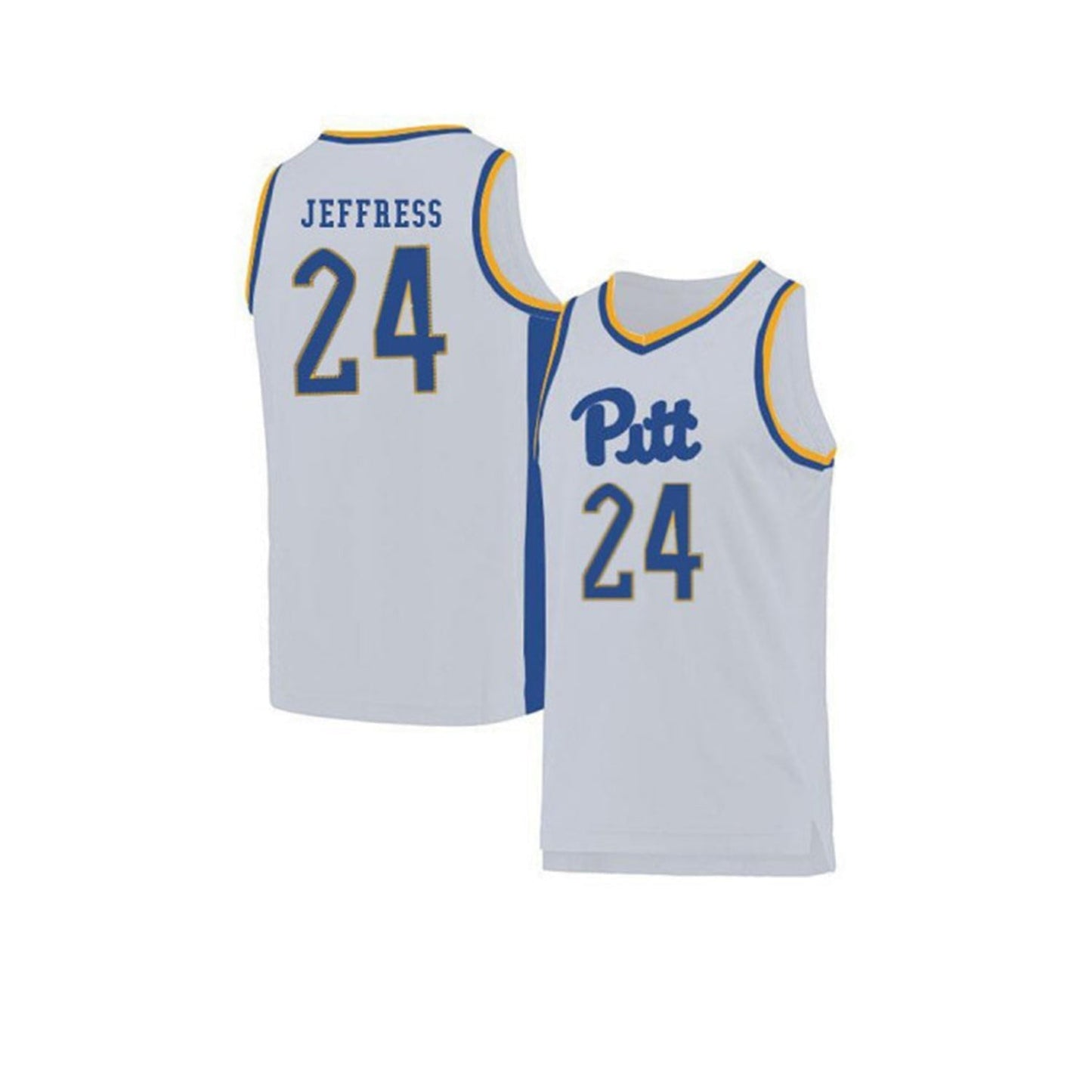NCAAB William Jeffress Pittsburgh Panthers 24 Jersey