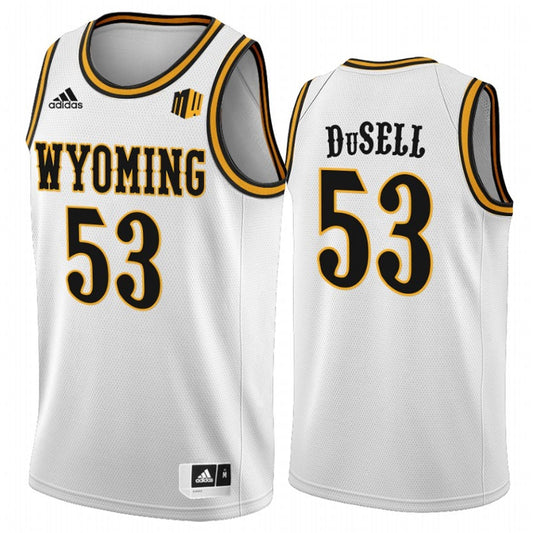 NCAAB Xavier DuSell Wyoming Cowboys 53 Jersey