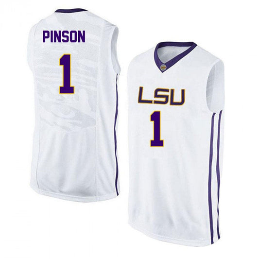 NCAAB Xavier Pinson LSU Tigers 1 Jersey