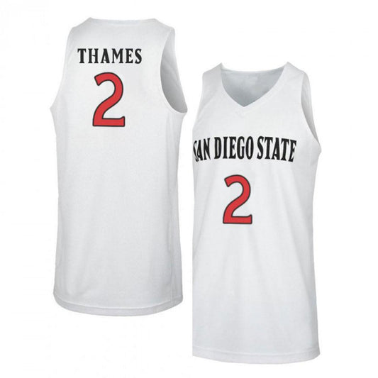 NCAAB Xavier Thames San Diego State Aztecs 2 Jersey