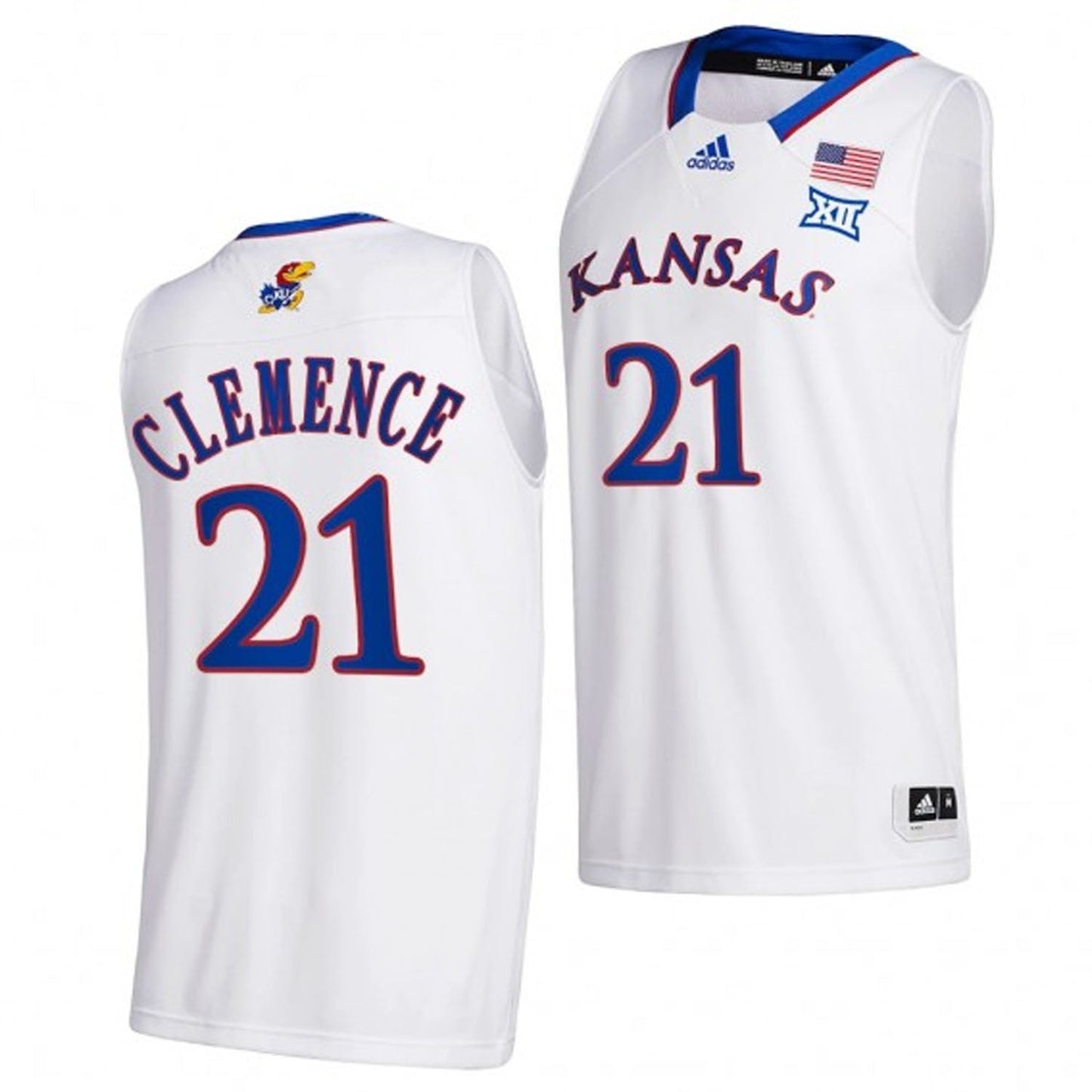 NCAAB Zach Clemence Kansas Jayhawks 21 Jersey