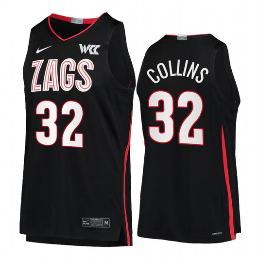 NCAAB Zach Collins Gonzaga Bulldogs 32 Jersey