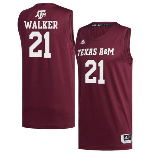 NCAAB Zach Walker Texas A&M 21 Jersey