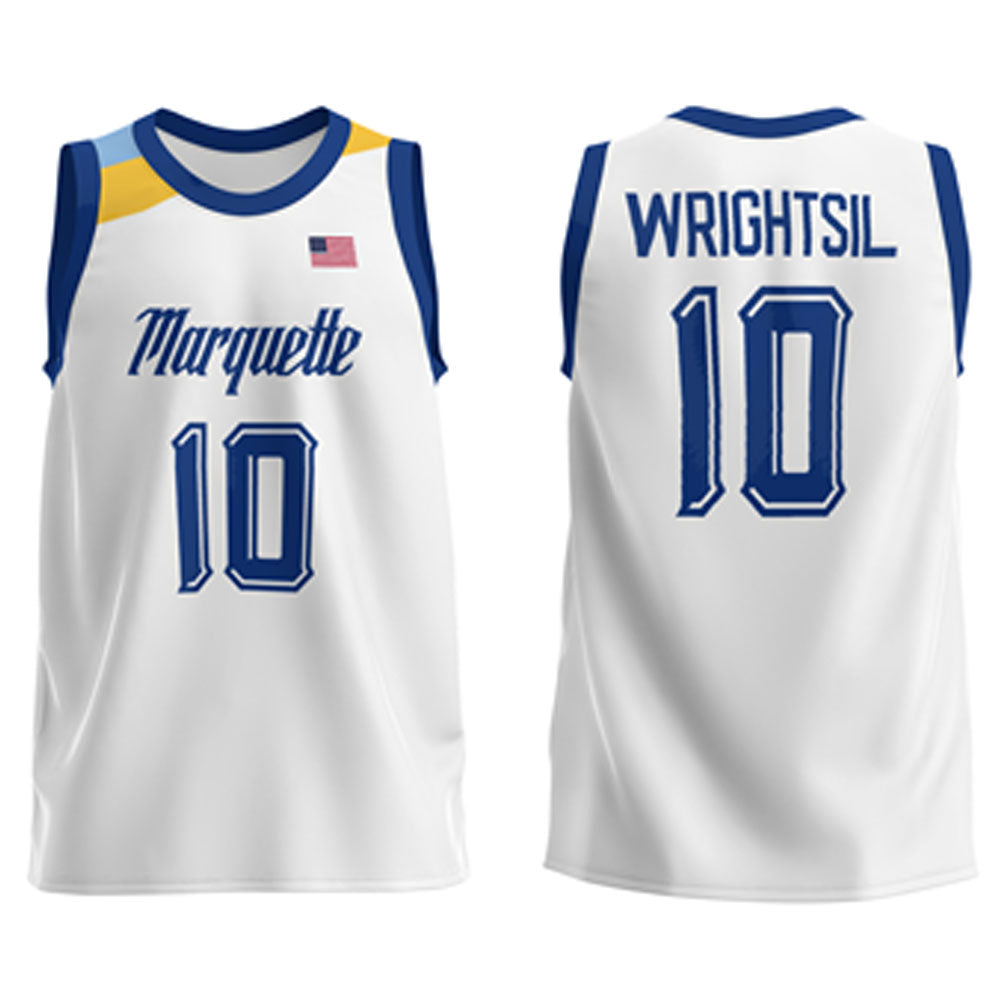 NCAAB Zach Wrightsil Marquette Golden Eagles 10 Jersey