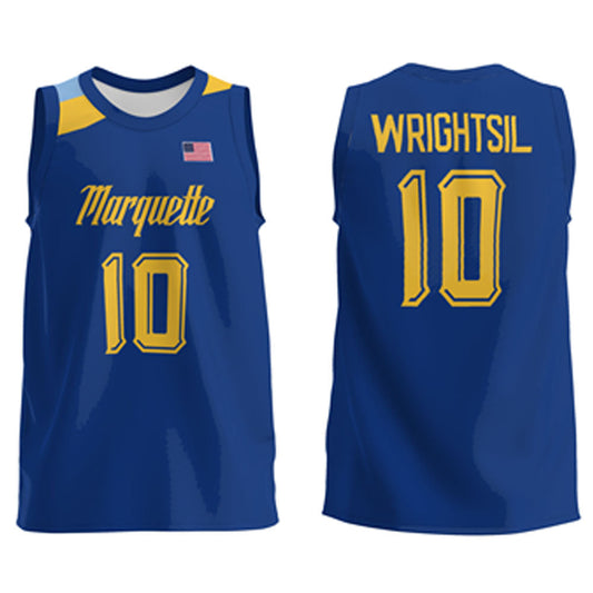 NCAAB Zach Wrightsil Marquette Golden Eagles 10 Jersey