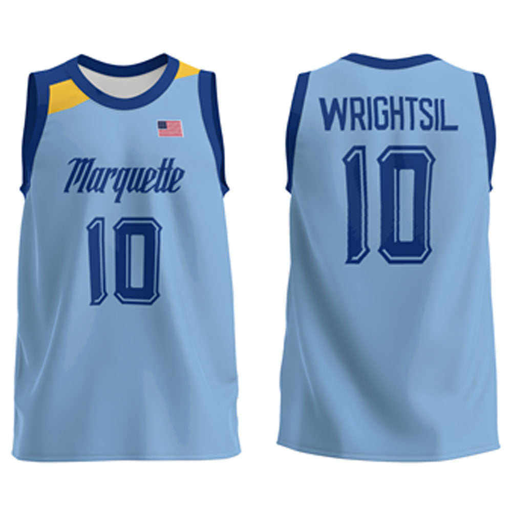 NCAAB Zach Wrightsil Marquette Golden Eagles 10 Jersey