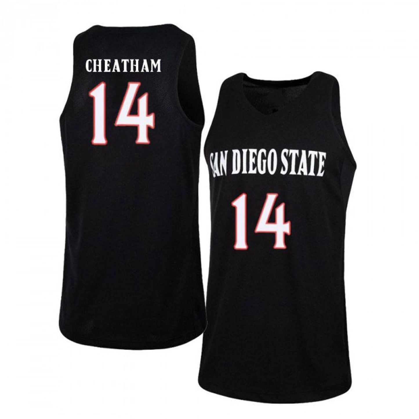 NCAAB Zylan Cheatham San Diego State Aztecs 14 Jersey