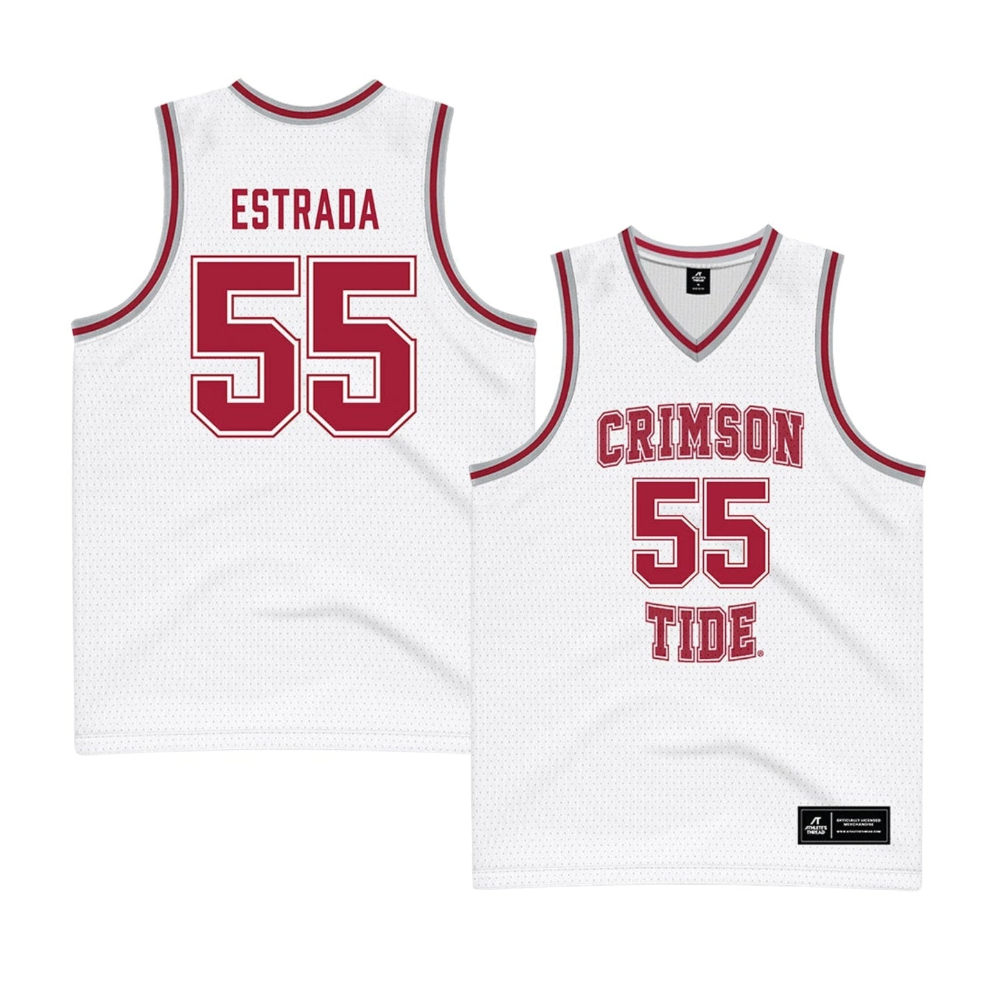 NCAAB Aaron Estrada Alabama Crimson Tide 55 Jersey