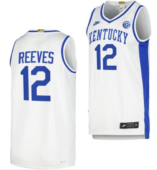 NCAAB Antonio Reeves Kentucky Wildcats 12 Jersey